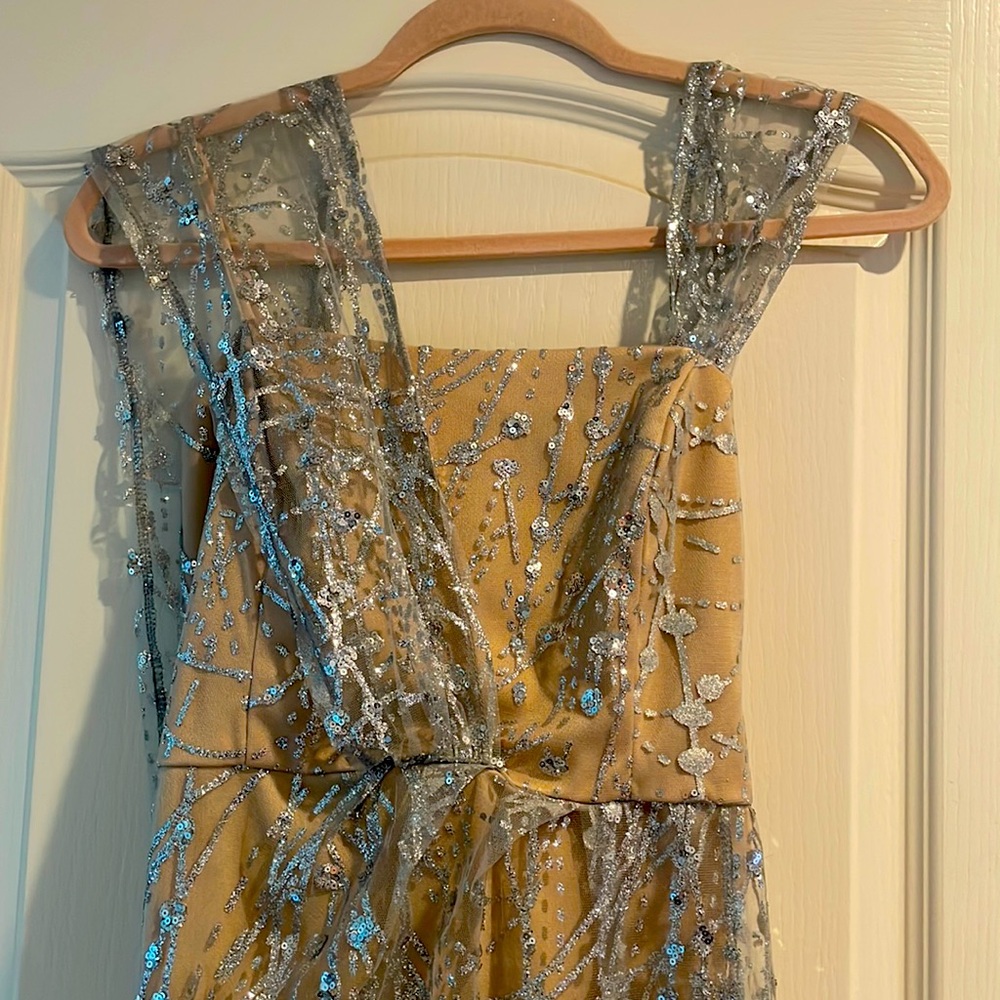Nude glitter dress